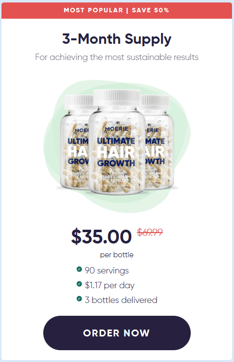 Offers Moerie Haircare Pills